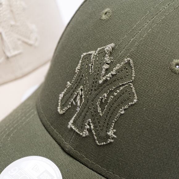 Damen Kappe New Era - MLB Womens Distressed 9FORTY - NY Yankees - Rifle Green