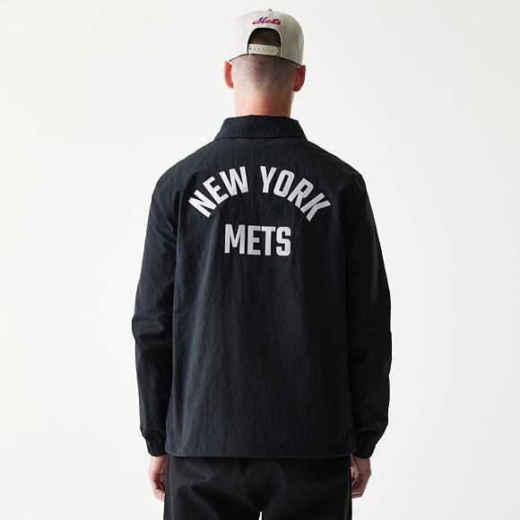 Jacke New Era - MLB Coaches Jacket - NY Mets - Black