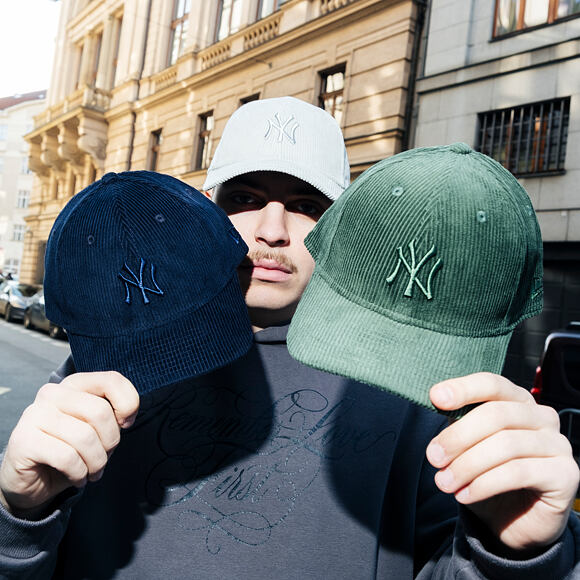 Kappe New Era - MLB Cord 9FORTY M-CROWN - NY Yankees - Cilantro Green