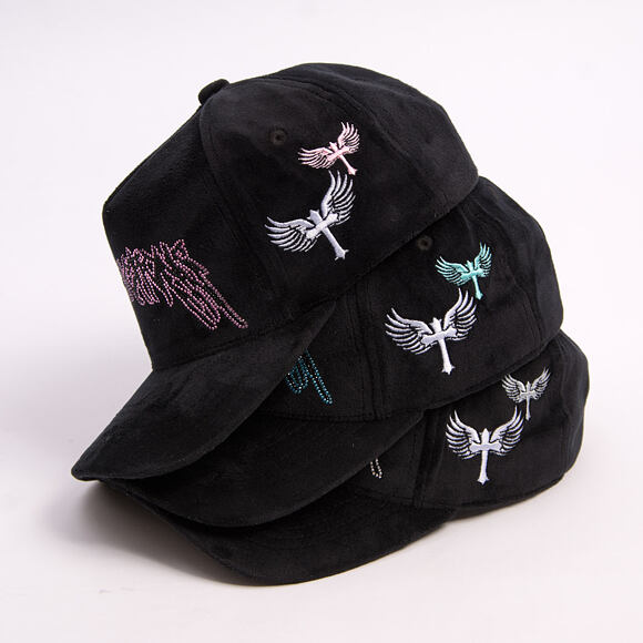 Kappe Reflection Luxury New Angel Cap - Black Baby Blue Script