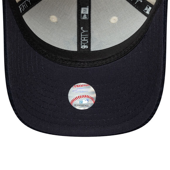 Kinder Kappe New Era - MLB Cord 9FORTY M-CROWN - NY Yankees - Cream / Navy