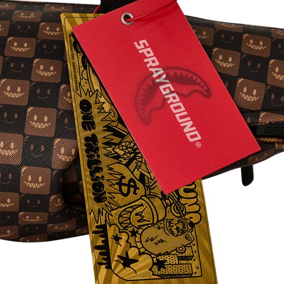 Tasche Sprayground - Sharks In Paris Wtf Bubble Brown Check Shark Duffle