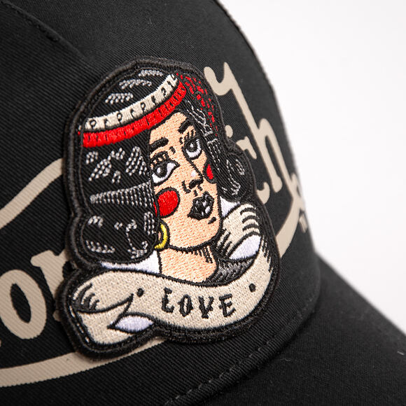 Kappe Von Dutch - Trucker - Love Patch - Black