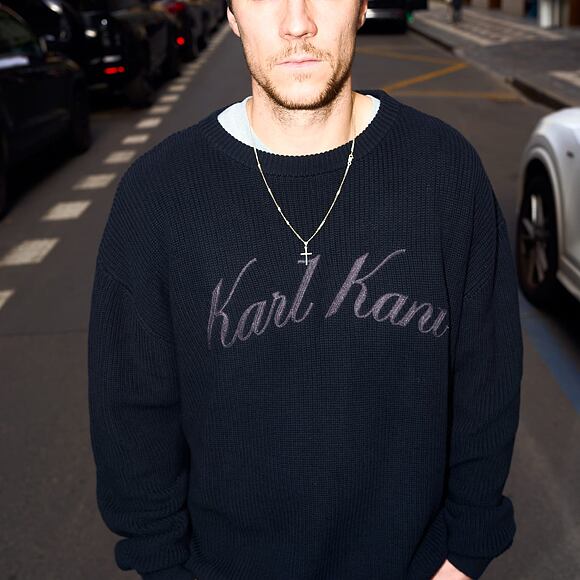 Pullover Karl Kani - KK Script Knit Oversized Crew - Black