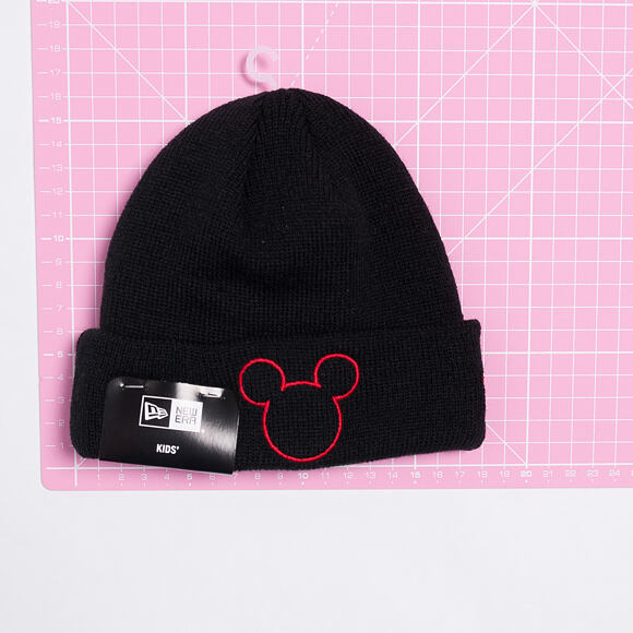Kinder Mütze New Era Disney Knit Mickey Mouse Infant Black/Scarlet