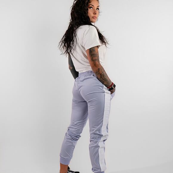 Damen Jogginghose Kappa 222 BANDA WRASTORIA Slim Flieder/Weiß/Hellgrau