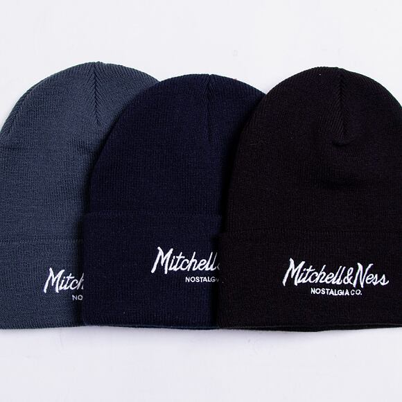 Mütze Mitchell & Ness Branded Pinscript Cuff Knit Navy