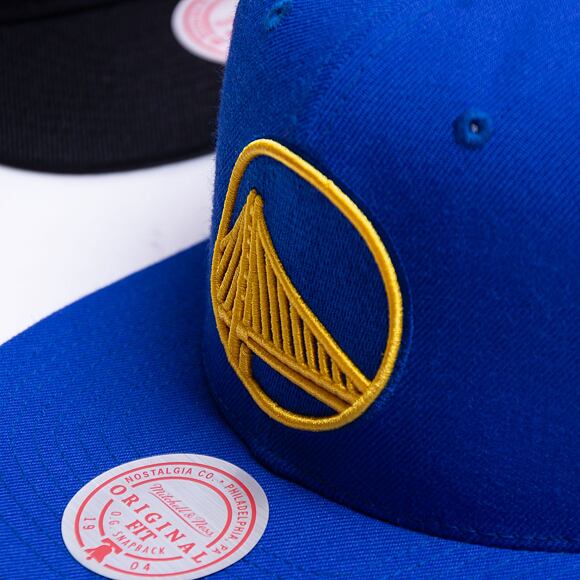 Kappe Mitchell & Ness - Team Ground 2.0 Snapback - Golden State Warriors - Blue