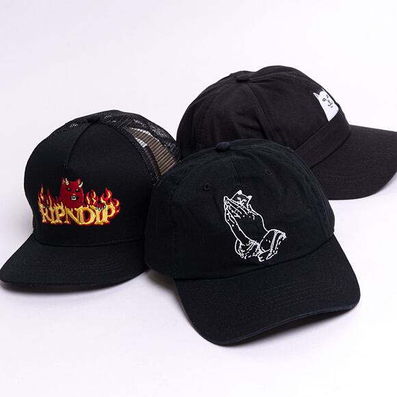 Kappe Rip N Dip - Praying Hands Dad Hat RND4753 Black