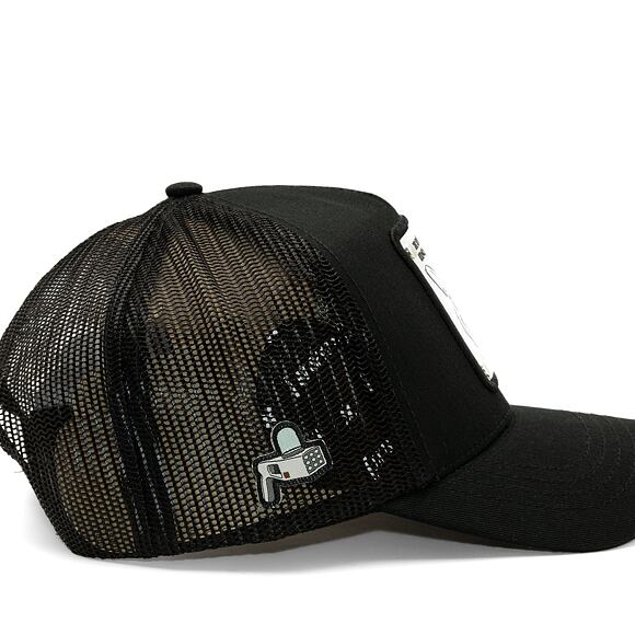 Kappe Capslab Trucker - Warner Bros - Rick and Morty - Schwarz / Metallic