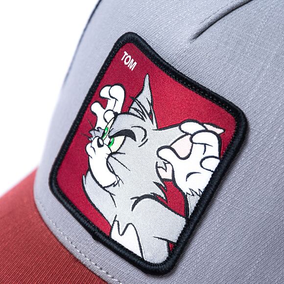 Kappe Capslab Tom and Jerry Trucker - Scary Tom - Grau / Schwarz / Braun