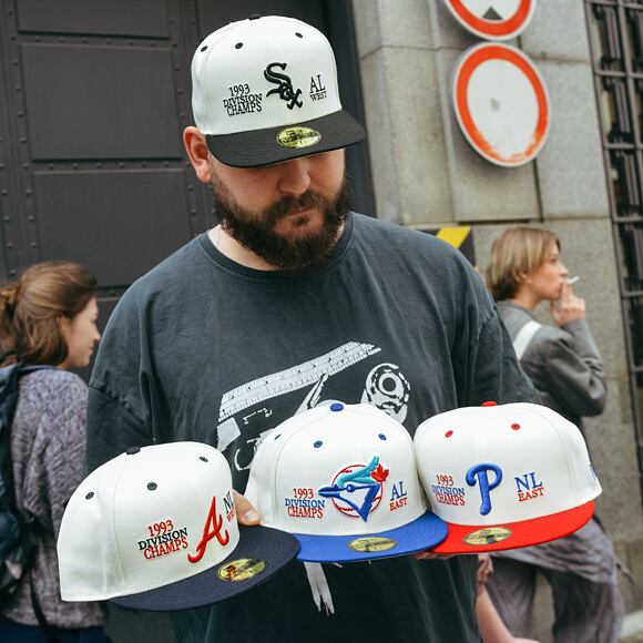 Kappe New Era 59FIFTY MLB 93 Division Toronto Blue Jays - Off White