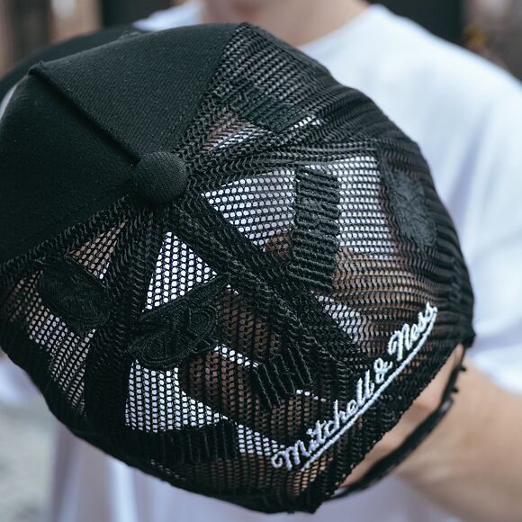 Kappe Mitchell & Ness - NBA Monogram Trucker Hwc Houston Rockets Black