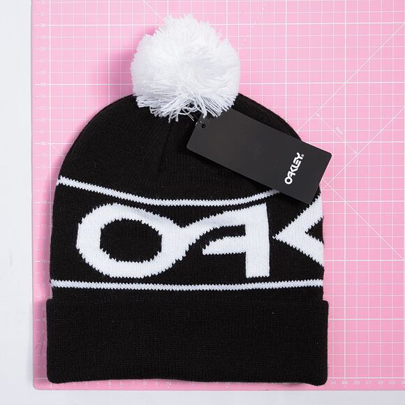 Mütze Oakley Factory Cuff Beanie Black/White Logo
