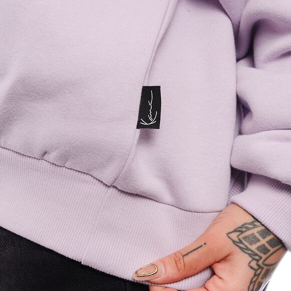 Damen Pullover Karl Kani Woven Signature Glitter OS Hoodie lilac