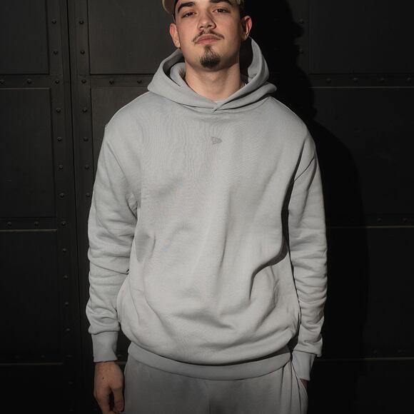 Pullover New Era - Tech Flag Oversized Hoodie - Dolphin Grey