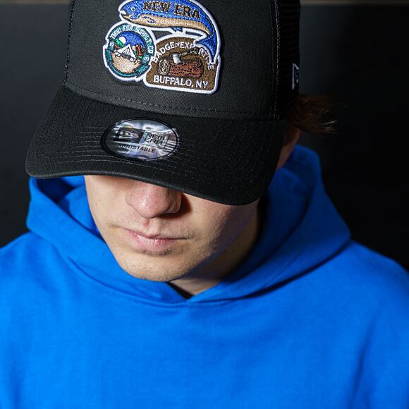 Kappe New Era - Outdoor Patch 9FORTY Trucker - Black