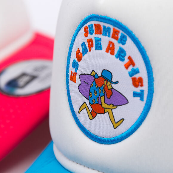 Kinder Baseballkappe New Era - Branded Graphic Patch 9FORTY Trucker - Blau