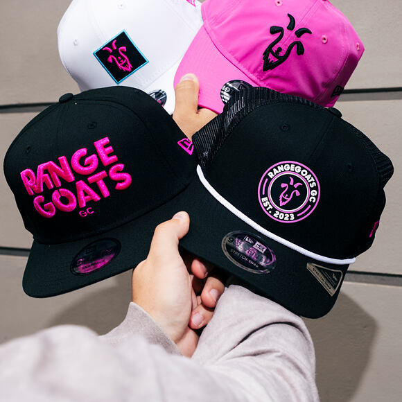 Basecap New Era - LIV Golf 9SEVENTY Trucker - Range Goats - Black