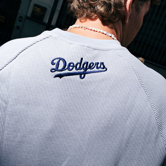 T-Shirt New Era - MLB Waffle Tee - LA Dodgers - Grey