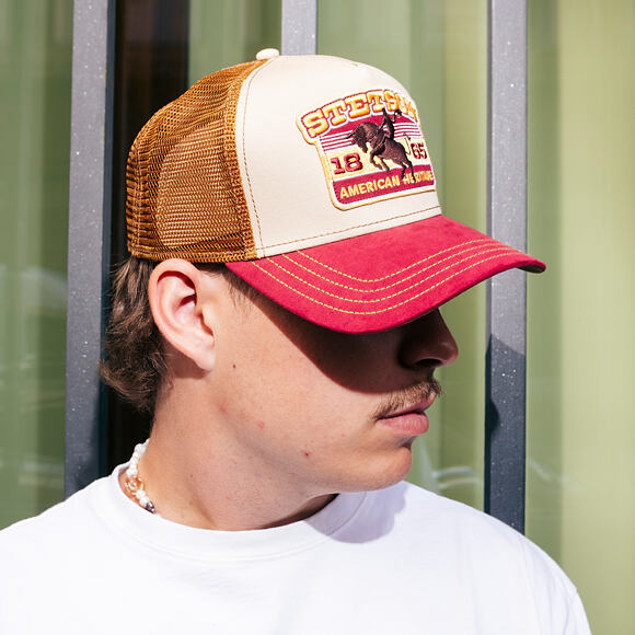 Kappe Stetson - Trucker Cap Rodeo - Wine/Beige