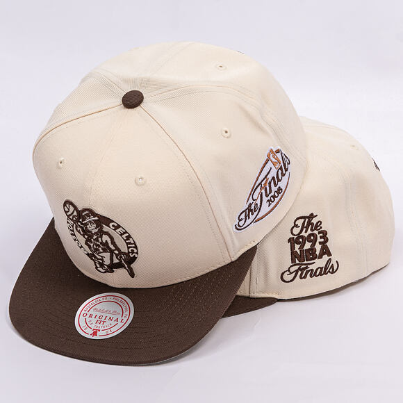 Kappe Mitchell & Ness - NBA Fashion Basic 2T Snapback - Boston Celtics - Cream