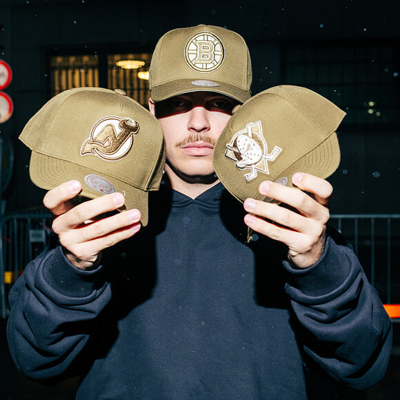 Kappe Mitchell & Ness - NHL Fashion Basic Pro Vntg - Anaheim Ducks - Olive