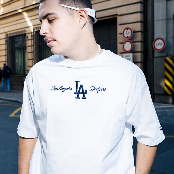 T-Shirt New Era - MLB Graphic Oversized Tee - LA Dodgers - White