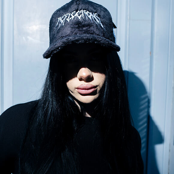 Kappe Reflection Luxury Fuzzy Trucker - Black Midnight Contrast