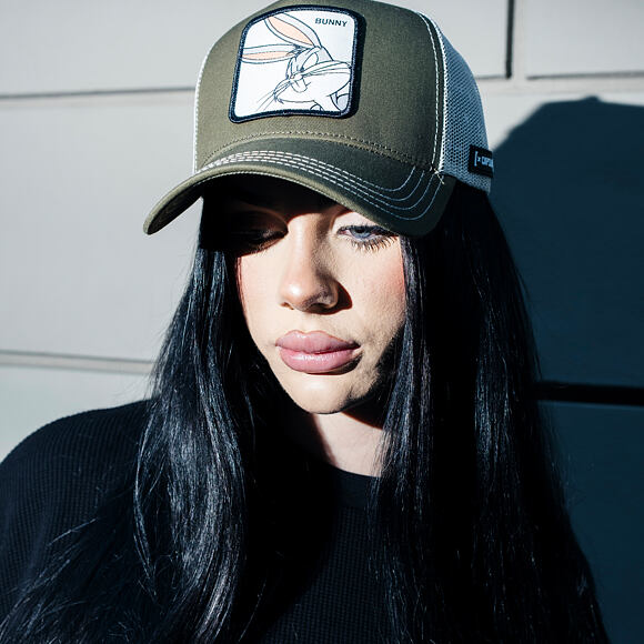 Kappe Capslab - Trucker Looney Tunes - Bugs Bunny - Olive / White