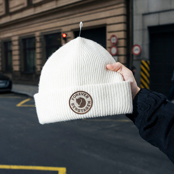 Mütze Fjällräven - Bergtagen Forever Wool Beanie - Chalk White
