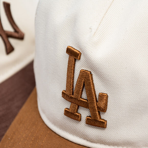 Kappe New Era - MLB Suede Visor 9FIFTY A-Frame - LA Dodgers - Cream