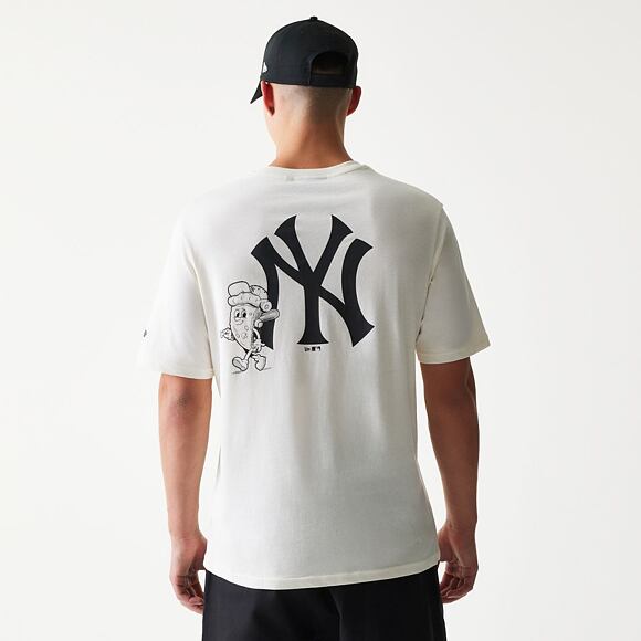 T-Shirt New Era - MLB Food Graphic Tee - NY Yankees - Off White