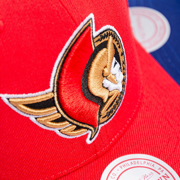 Kappe Mitchell & Ness - Ottawa Senators - Team Ground 2.0 Pro Snapback - Red
