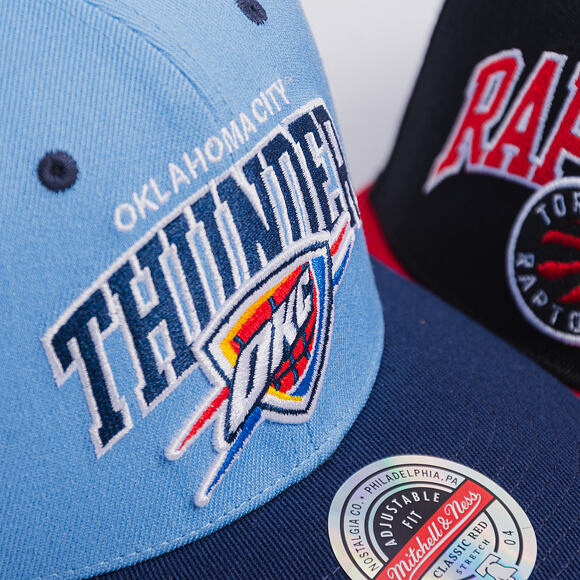 Kappe Mitchell & Ness - NBA Team Arch Snapback - Oklahoma City Thunder - Blue