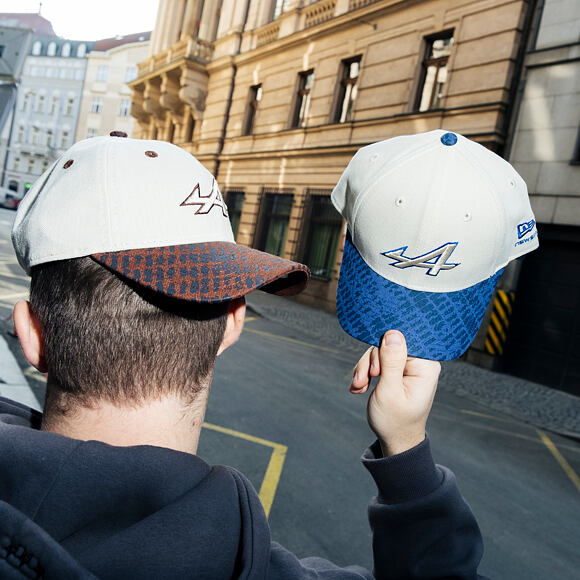 Kappe New Era - F1 Heritage 9TWENTY - Alpine Racing - Chrome White