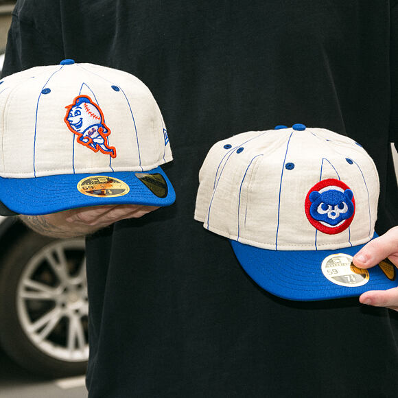 Kappe New Era - MLB Retro Linen Pinstripe 59FIFTY Retro Crown - NY Mets - Team Color