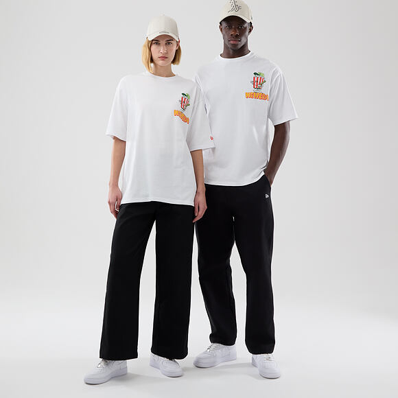 T-Shirt New Era - Branded Food Character Oversized Tee - White