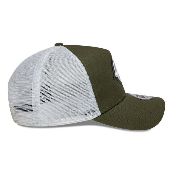 Kappe New Era - F1 Seasonal 9FORTY A-Frame Trucker - HAAS F1 - New Olive