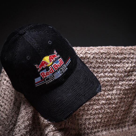 Kappe New Era - F1 Distressed Cord 9FORTY - RED BULL F1 - Black