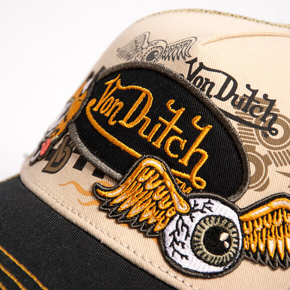 Kappe Von Dutch - Trucker - Patch & Print - Black / White