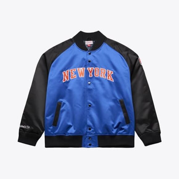 Jacke Mitchell & Ness - NBA Player Lightweight Satin Jacket - New York Knicks - Royal/Black