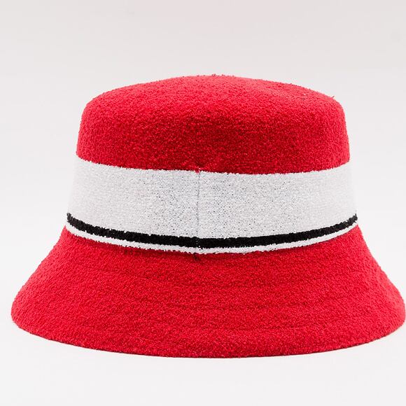 Hut Kangol Bermuda Stripe Bucket Scarlet