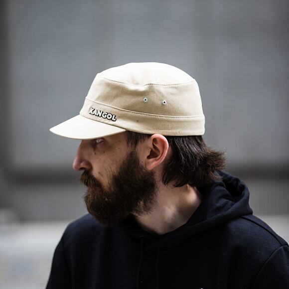 Kappe Kangol Cotton Twill Army Cap Beige