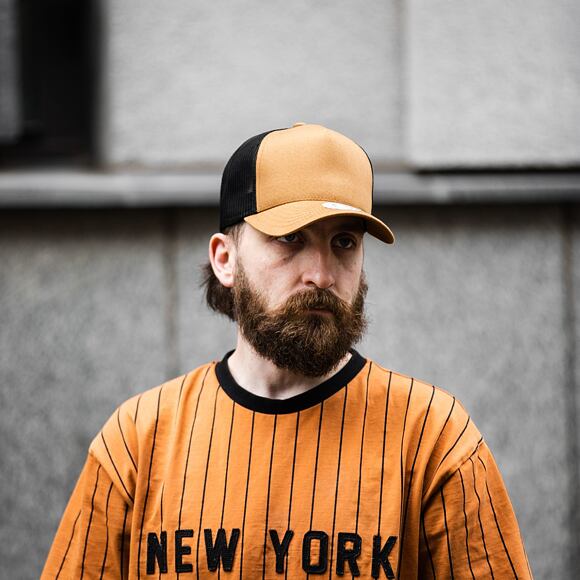 Kappe State of WOW UPFRONT Reed Trucker Cap Camel/Black