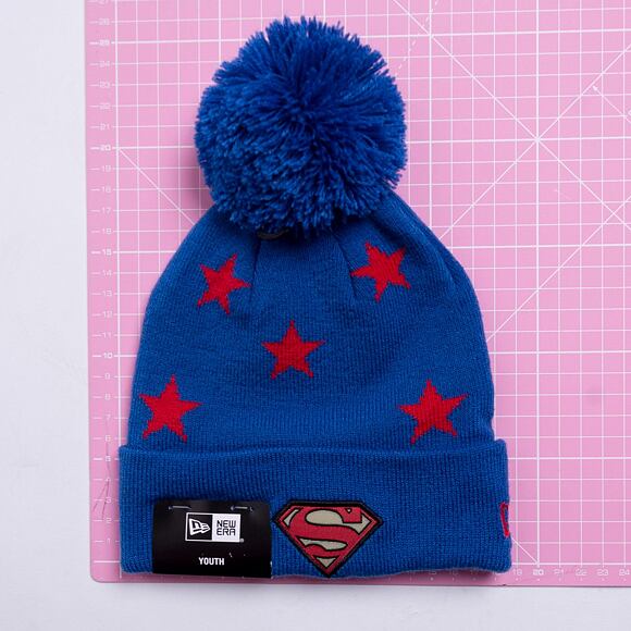 Kinder Mütze New Era CY star Bobble Knit Superman