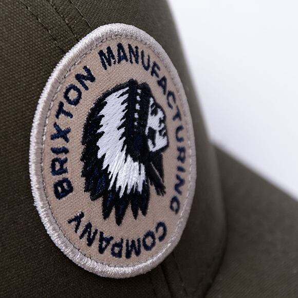 Kappe Brixton Rival Stamp X Mp Mesh Cap Military Olive Military Olive