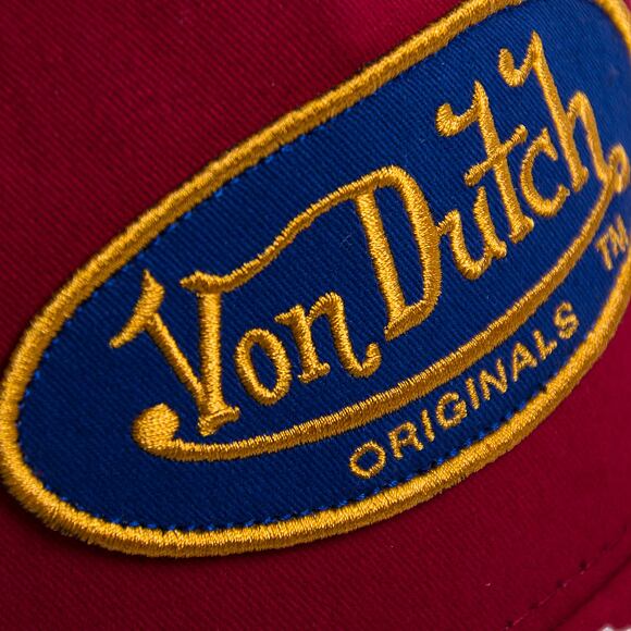 Kappe Von Dutch Boston Trucker Cotton Twill Red/Yellow