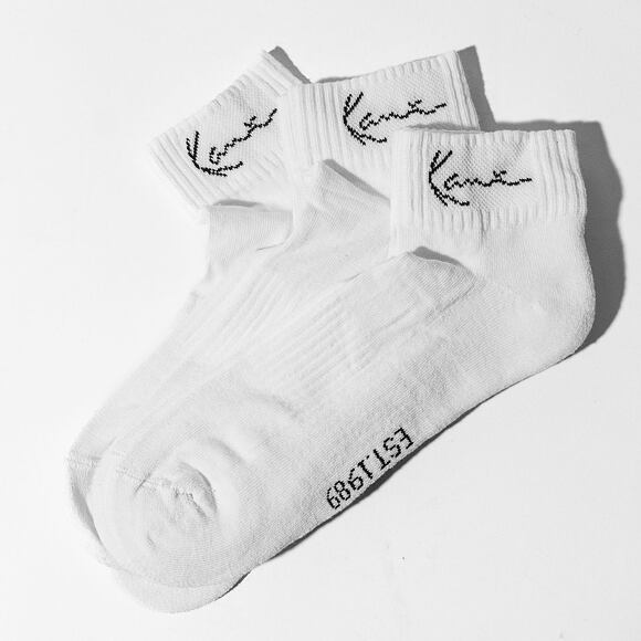 Socken Karl Kani - Signature Ankle Socks 3-Pack - White