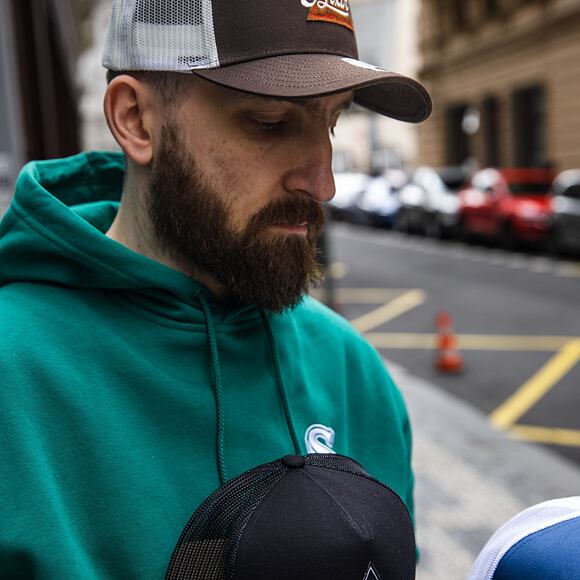 Kappe Brixton Earlston X C MP Trucker Hat Dark Earth / Off White